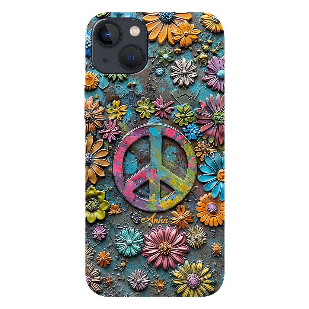 Hippie Vibes - Personalized Hippie Full Print Phone Case