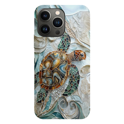 Personalized Turtle Full Print Phone Case