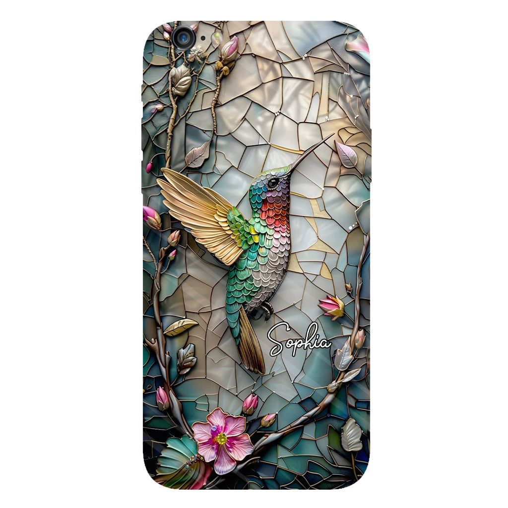 Personalized Artistic Hummingbird Full Print Phone Case