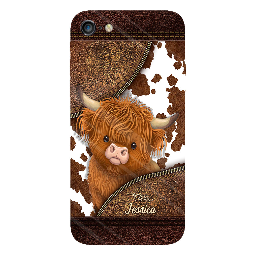 Love Highland Cow - Personalized Full Print Phone Case