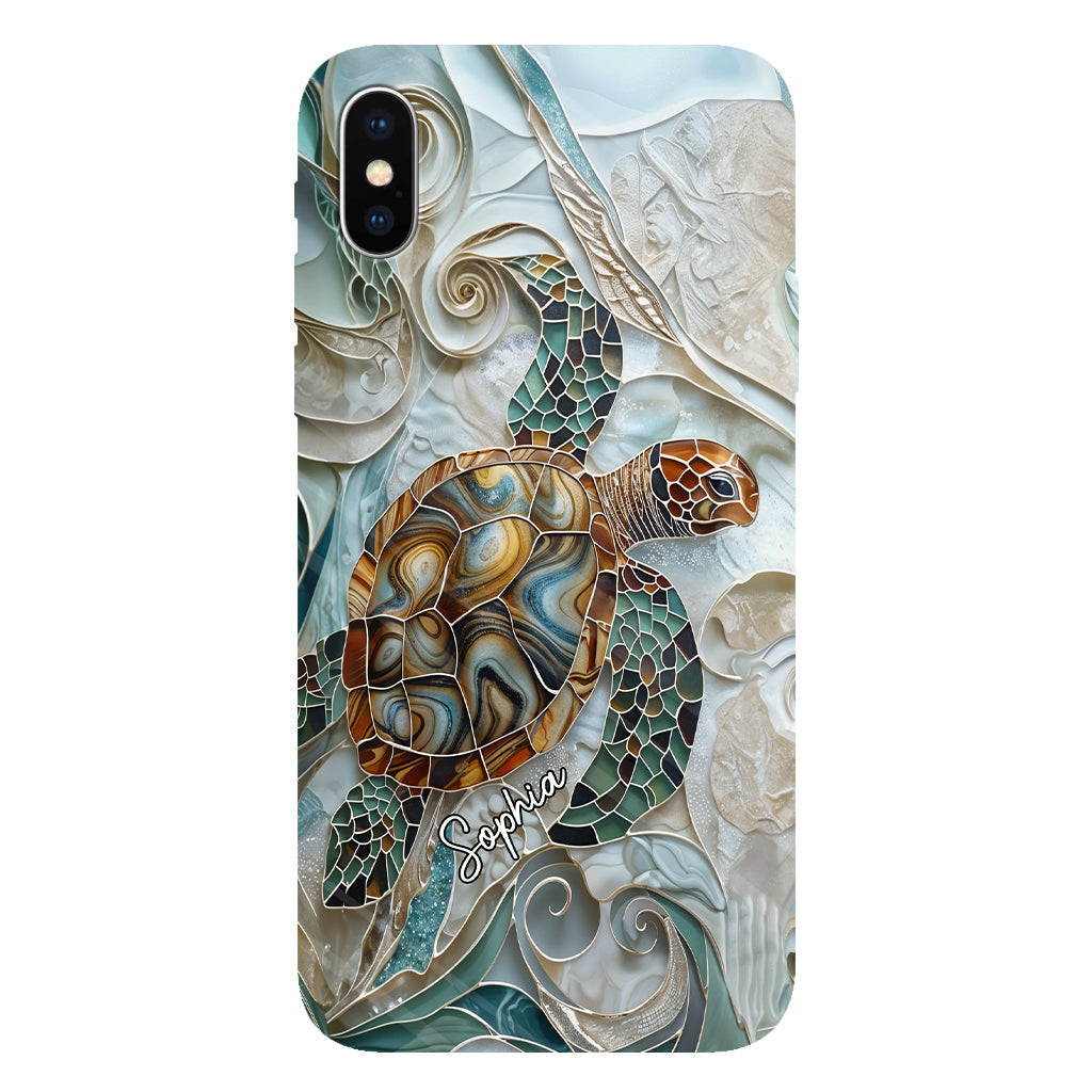 Personalized Turtle Full Print Phone Case