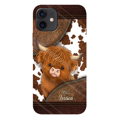 Love Highland Cow - Personalized Full Print Phone Case