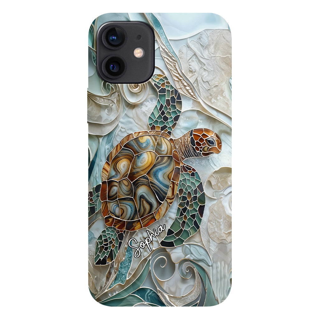 Personalized Turtle Full Print Phone Case