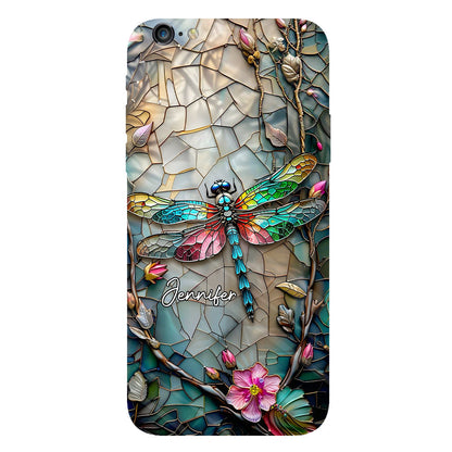 Beautiful Flower Dragonfly - Personalized Dragonfly Full Print Phone Case