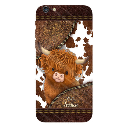 Love Highland Cow - Personalized Full Print Phone Case