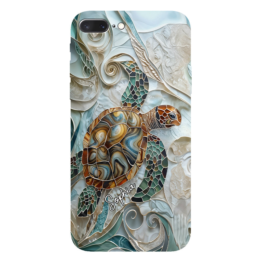 Personalized Turtle Full Print Phone Case