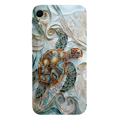 Personalized Turtle Full Print Phone Case