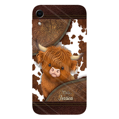 Love Highland Cow - Personalized Full Print Phone Case