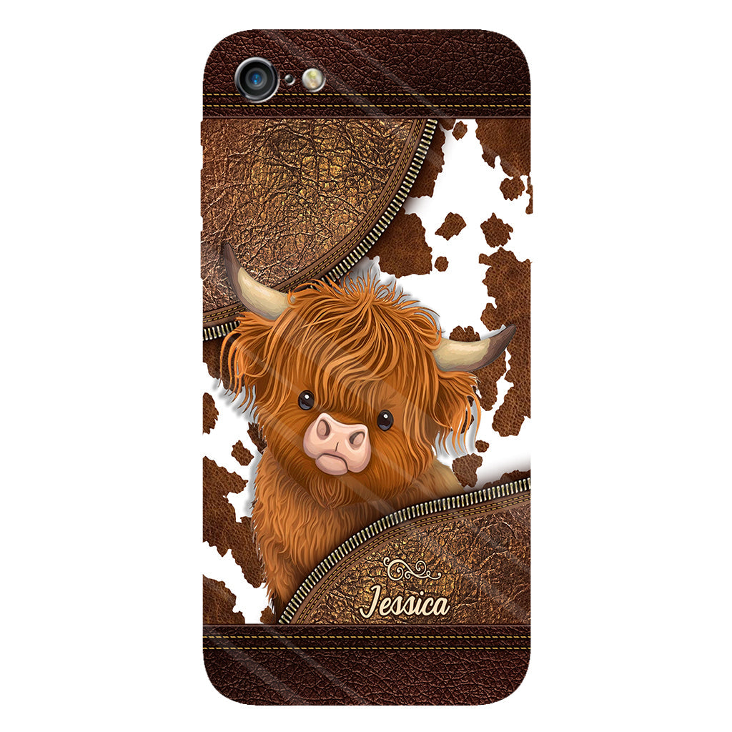 Love Highland Cow - Personalized Full Print Phone Case