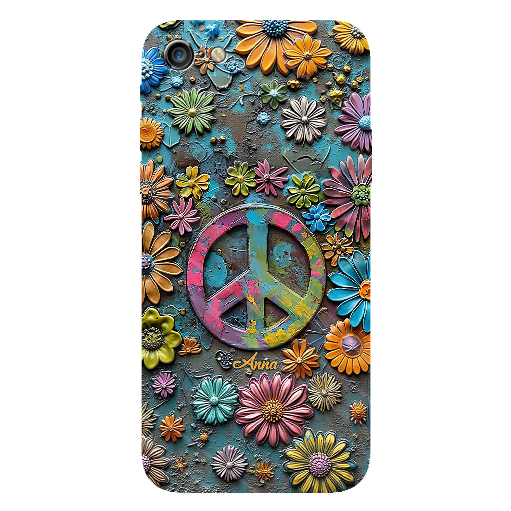 Hippie Vibes - Personalized Hippie Full Print Phone Case