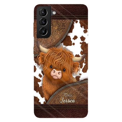 Love Highland Cow - Personalized Full Print Phone Case