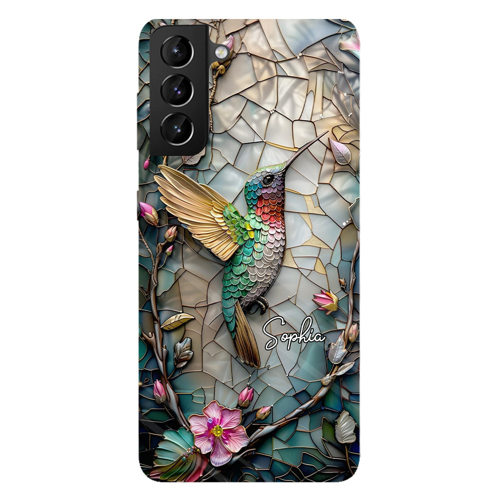 Personalized Artistic Hummingbird Full Print Phone Case