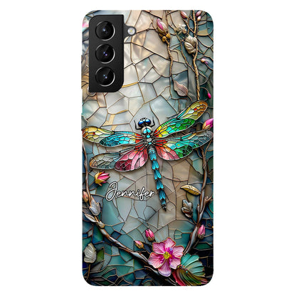 Beautiful Flower Dragonfly - Personalized Dragonfly Full Print Phone Case