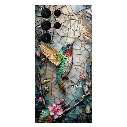 Personalized Artistic Hummingbird Full Print Phone Case