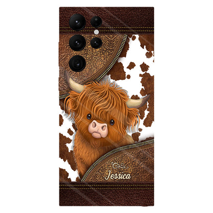 Love Highland Cow - Personalized Full Print Phone Case