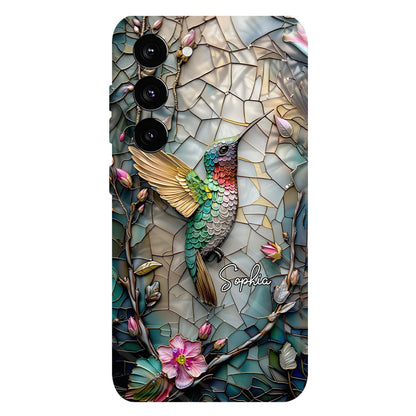 Personalized Artistic Hummingbird Full Print Phone Case