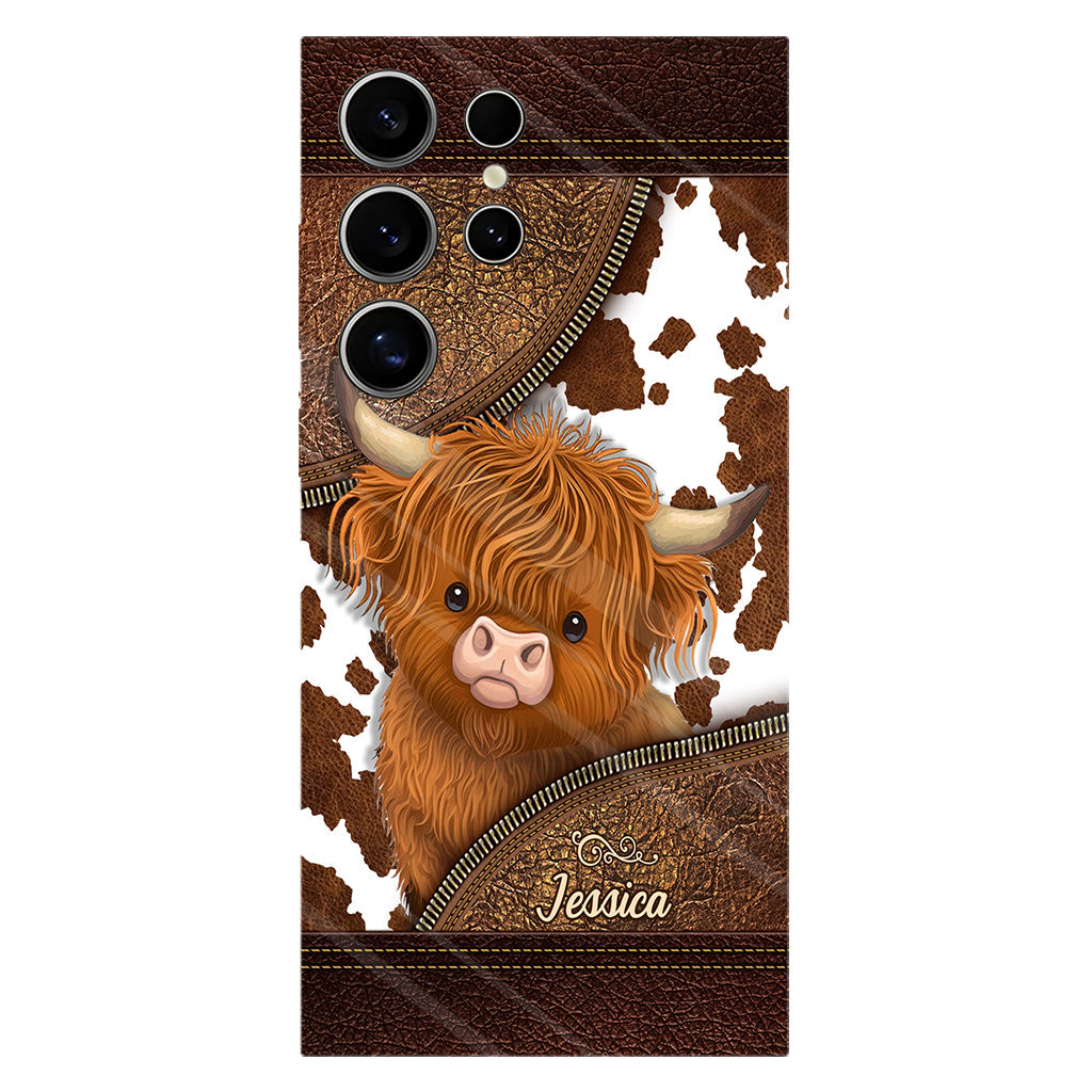 Love Highland Cow - Personalized Full Print Phone Case