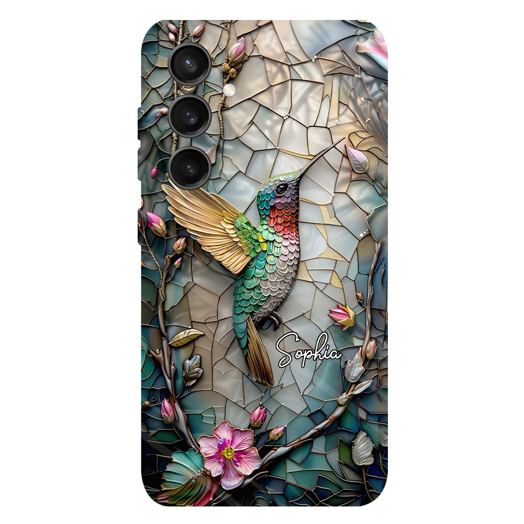 Personalized Artistic Hummingbird Full Print Phone Case