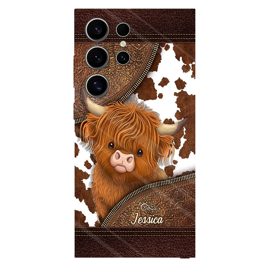 Love Highland Cow - Personalized Full Print Phone Case