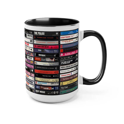 Classic New Wave & Electronic Tapes Accent Mug