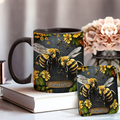 Personalized Bee Garden Accent Mug