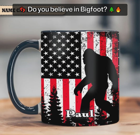 American Bigfoot Personalized Accent Mug