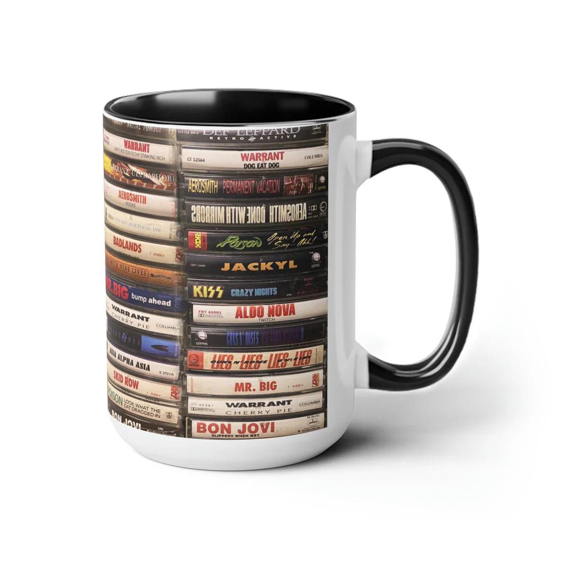 Heavy Metal Kings Classic Tapes Rock Accent Coffee Mugs