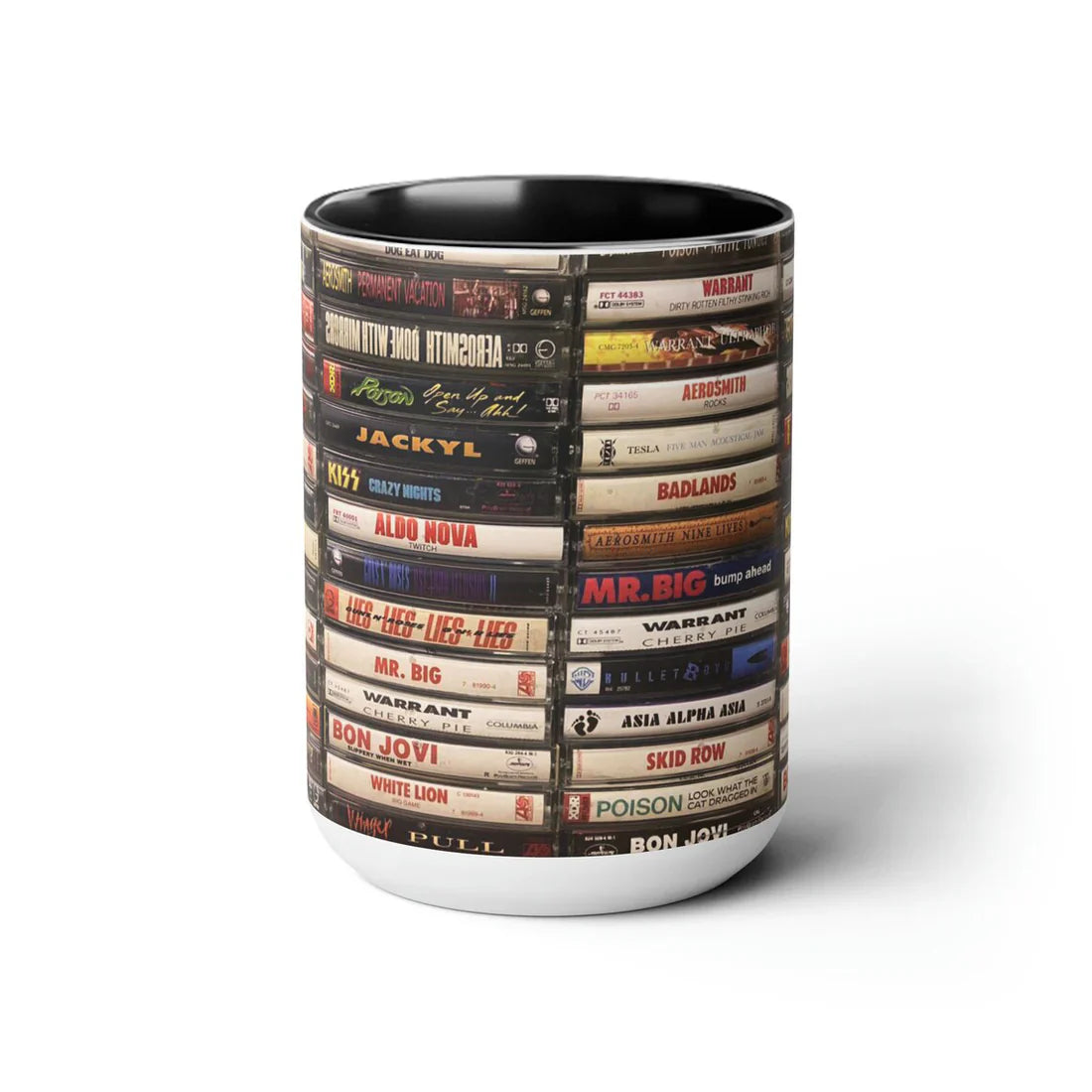 Heavy Metal Kings Classic Tapes Rock Accent Coffee Mugs