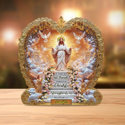 I Can Do All Things - Personalized Jesus Custom Shaped Acrylic Plaque