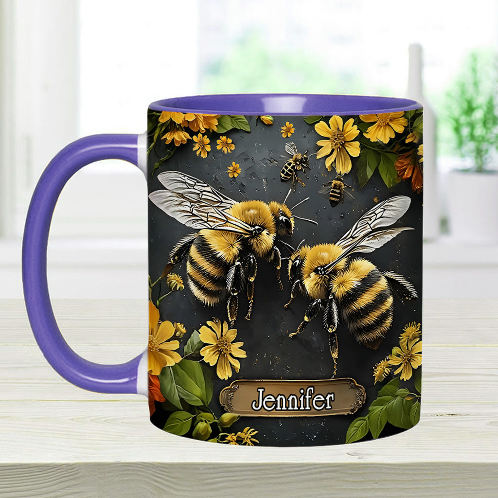 Personalized Bee Garden Accent Mug