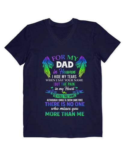 For My Dad In Heaven - Memorial T-Shirt & Hoodie