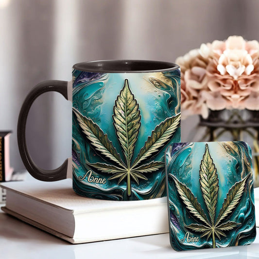 Hippie Psychedelic - Personalized Weed Accent Mug