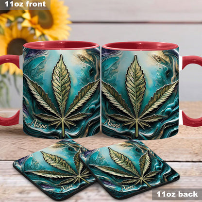 Hippie Psychedelic - Personalized Weed Accent Mug