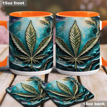 Hippie Psychedelic - Personalized Weed Accent Mug