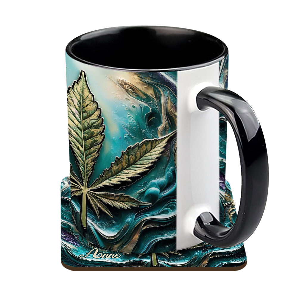 Hippie Psychedelic - Personalized Weed Accent Mug