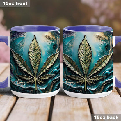 Hippie Psychedelic - Personalized Weed Accent Mug