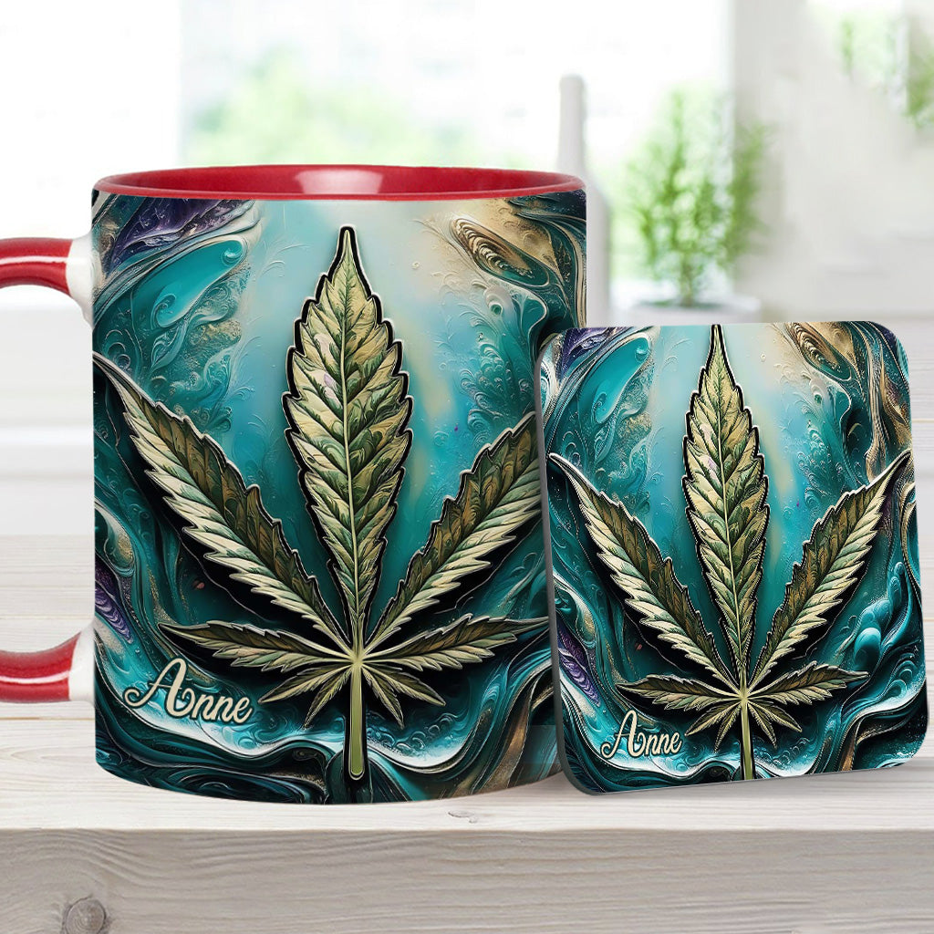 Hippie Psychedelic - Personalized Weed Accent Mug