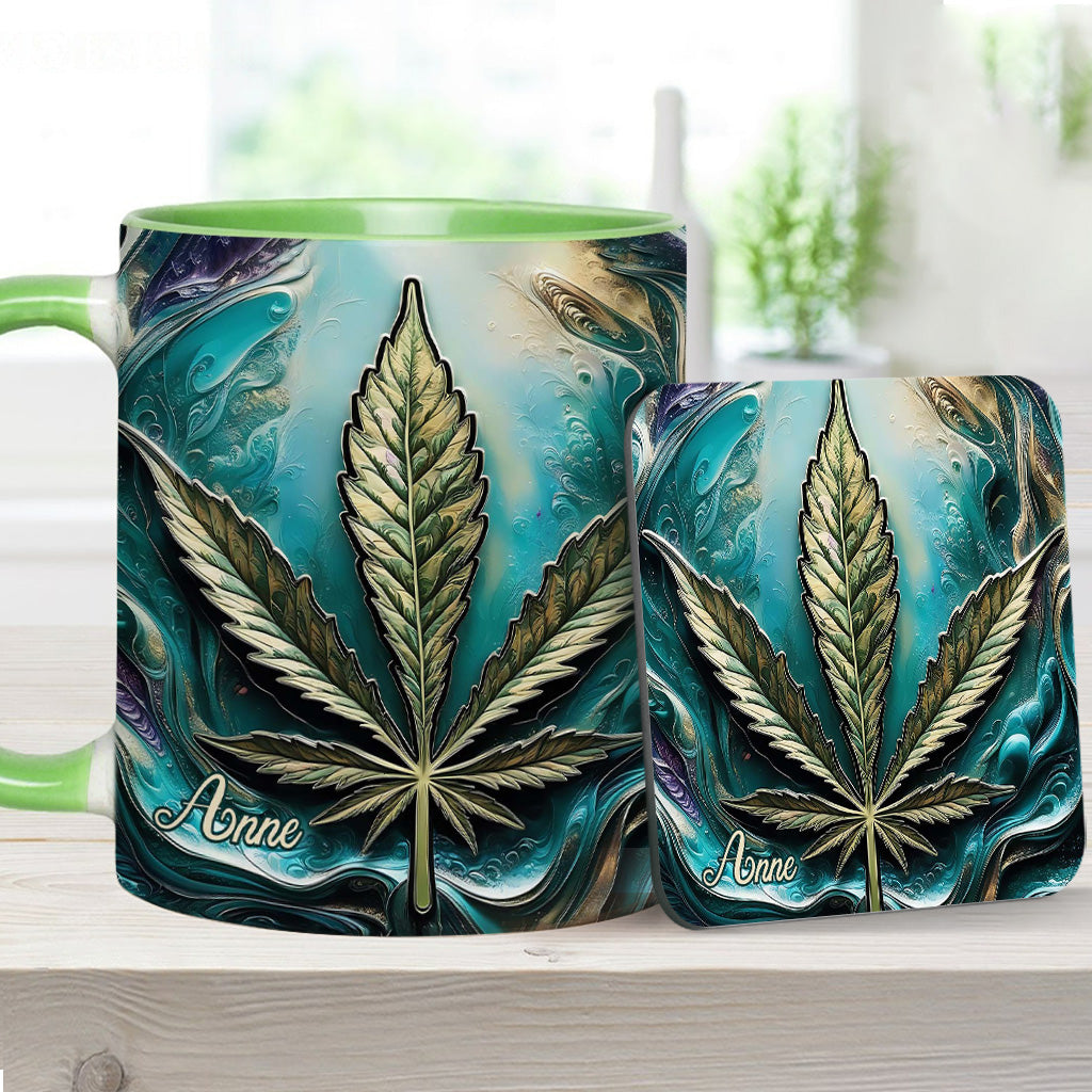 Hippie Psychedelic - Personalized Weed Accent Mug