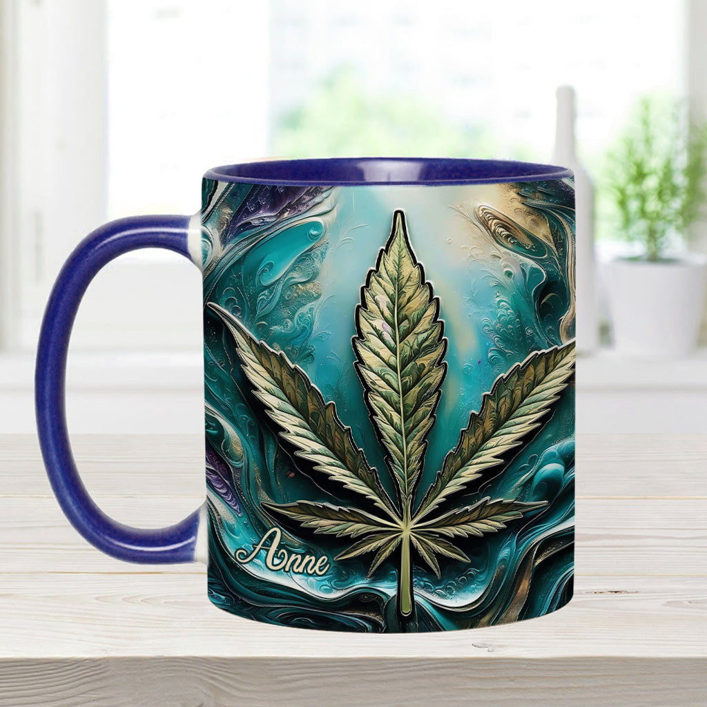 Hippie Psychedelic - Personalized Weed Accent Mug