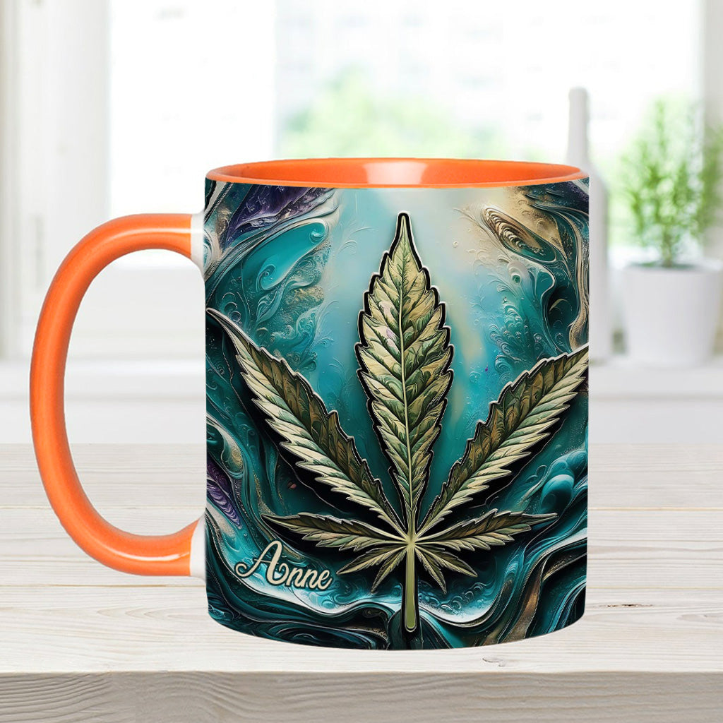 Hippie Psychedelic - Personalized Weed Accent Mug