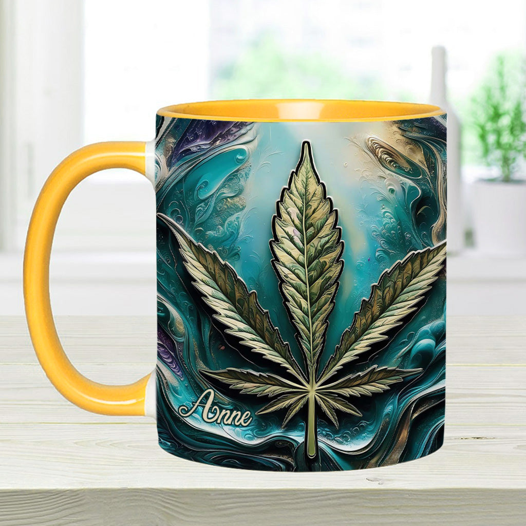 Hippie Psychedelic - Personalized Weed Accent Mug