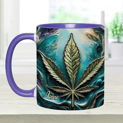 Hippie Psychedelic - Personalized Weed Accent Mug