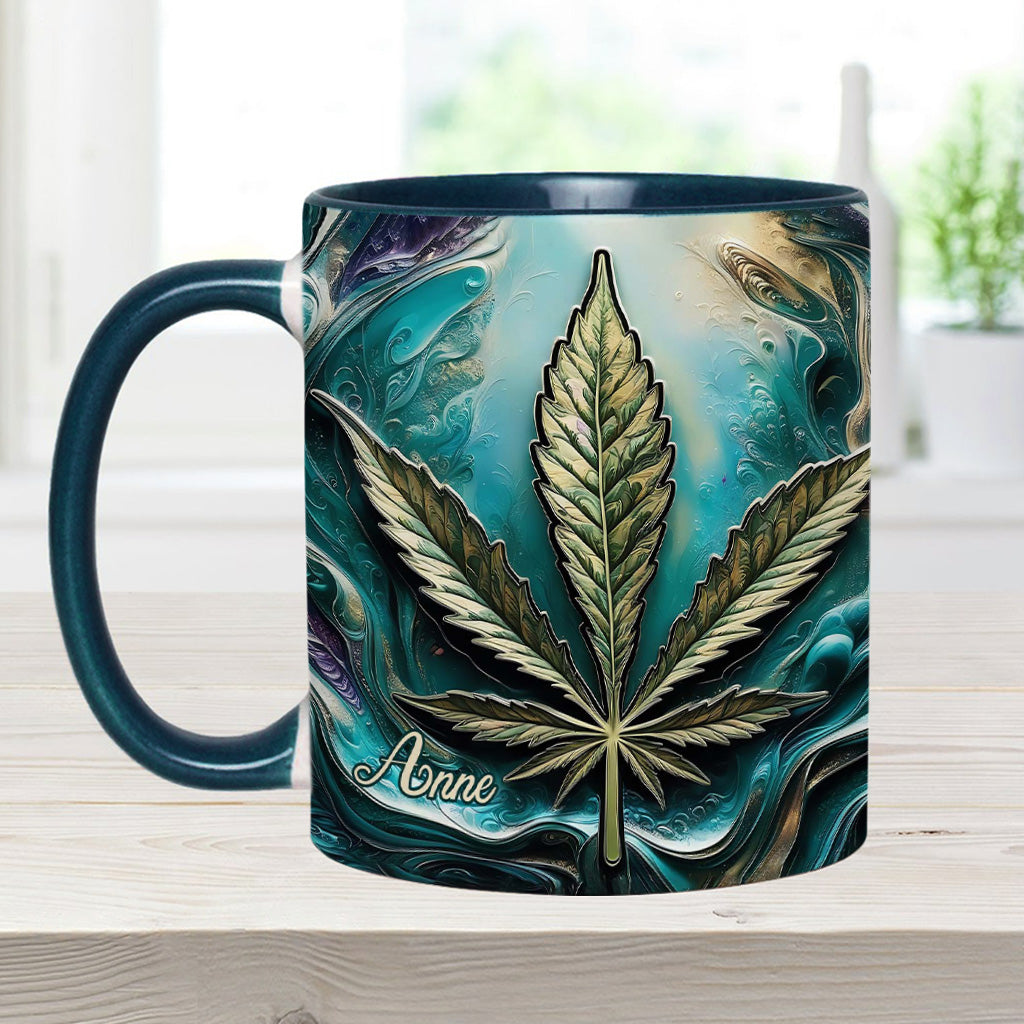 Hippie Psychedelic - Personalized Weed Accent Mug