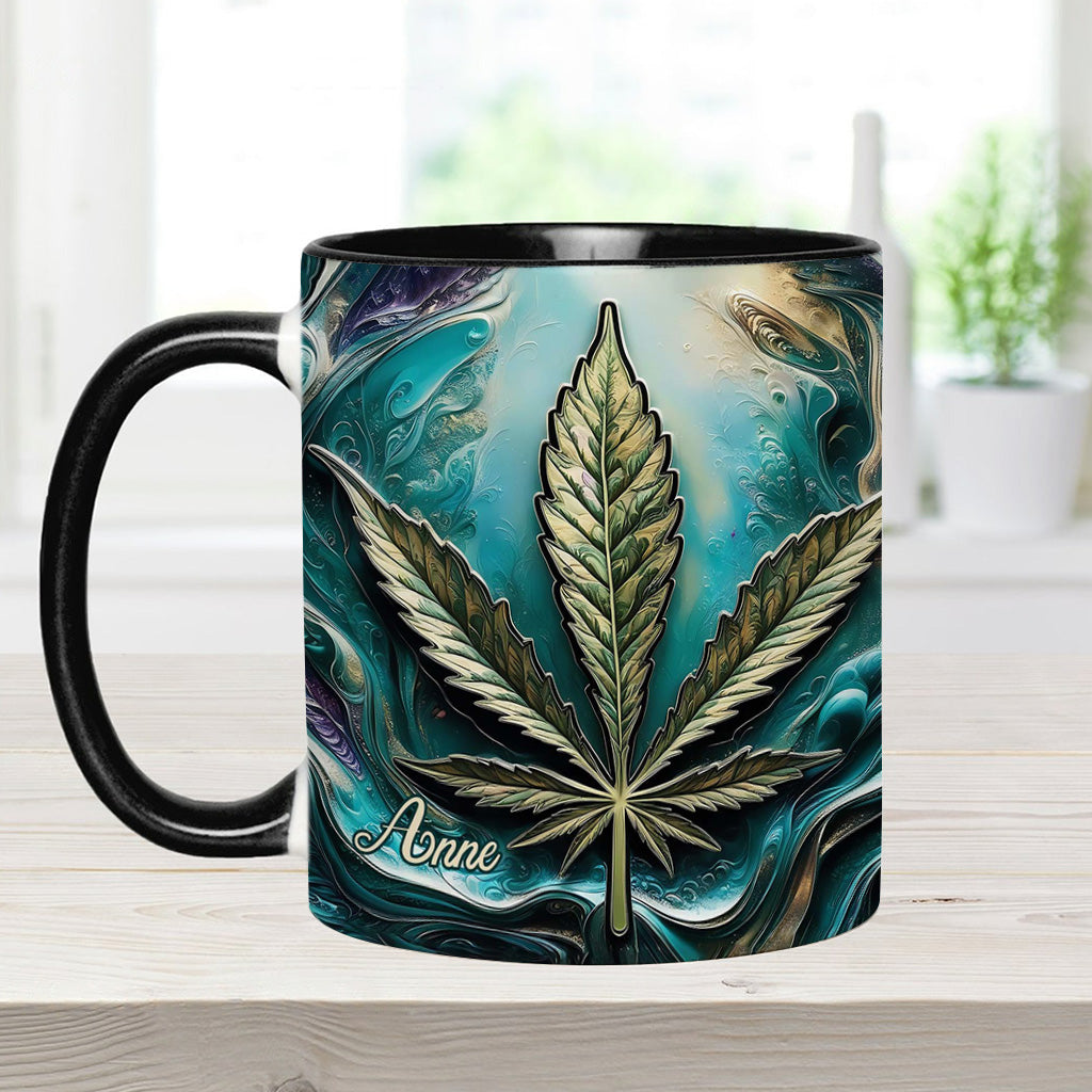 Hippie Psychedelic - Personalized Weed Accent Mug