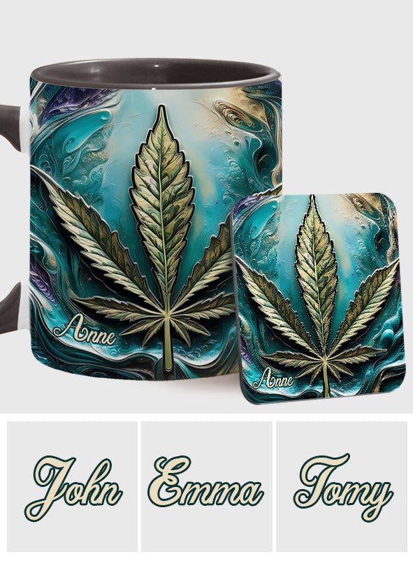 Hippie Psychedelic - Personalized Weed Accent Mug