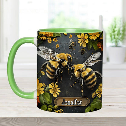 Personalized Bee Garden Accent Mug