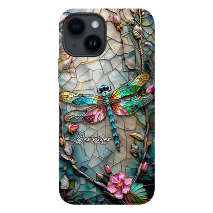 Beautiful Flower Dragonfly - Personalized Dragonfly Full Print Phone Case