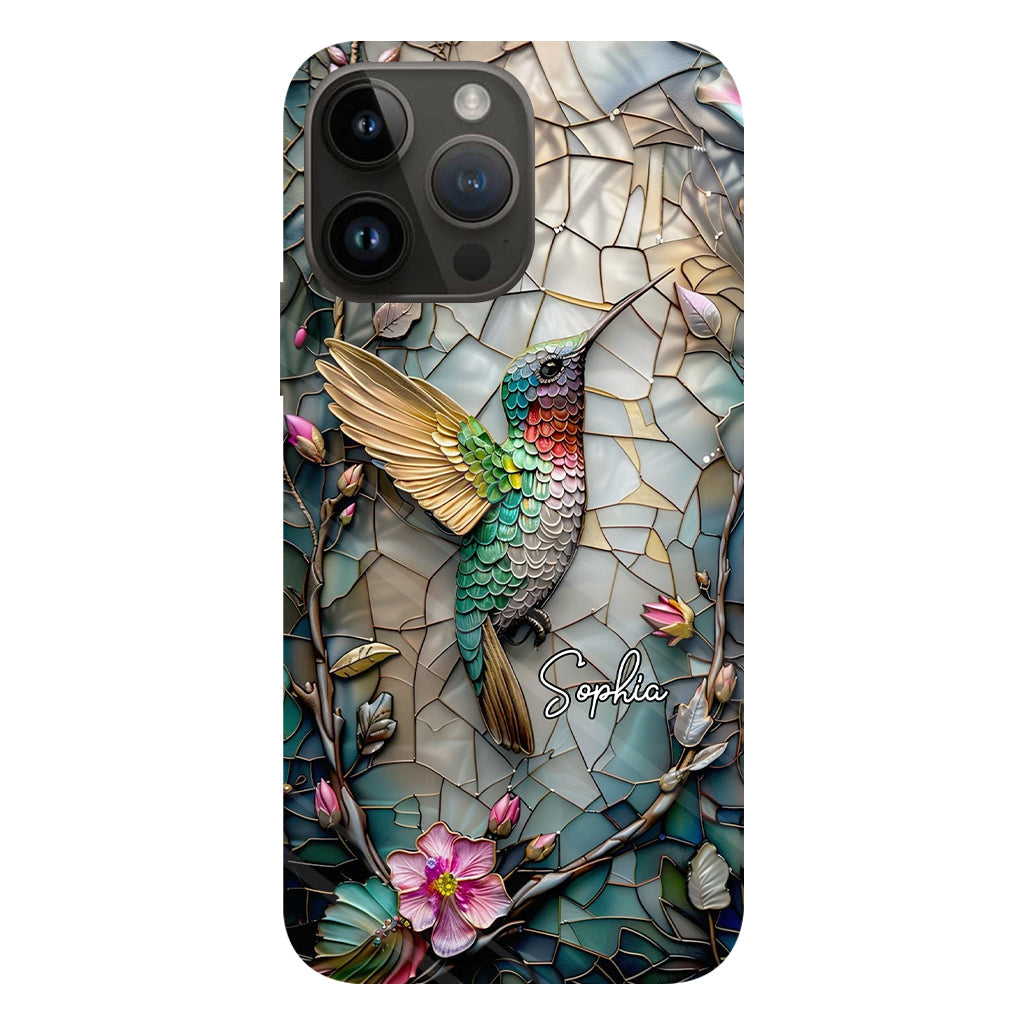 Personalized Artistic Hummingbird Full Print Phone Case