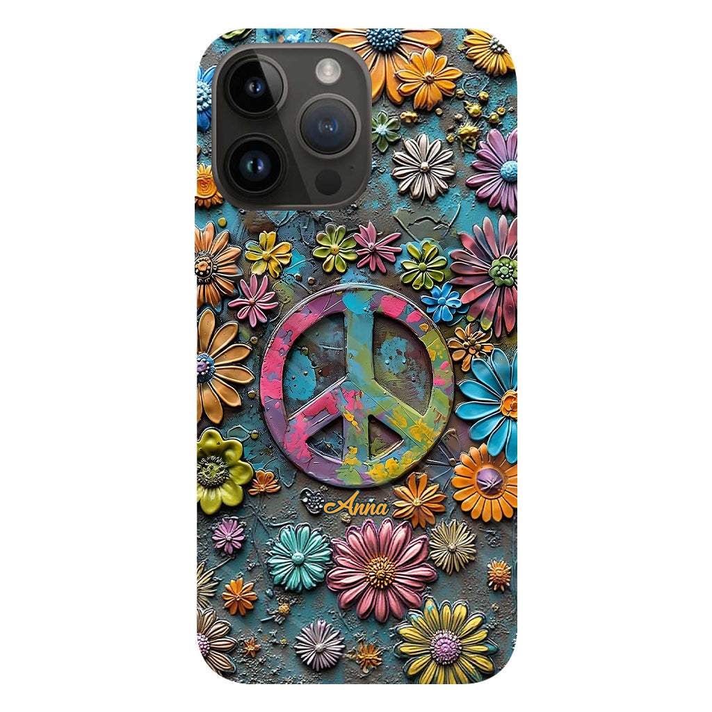 Hippie Vibes - Personalized Hippie Full Print Phone Case