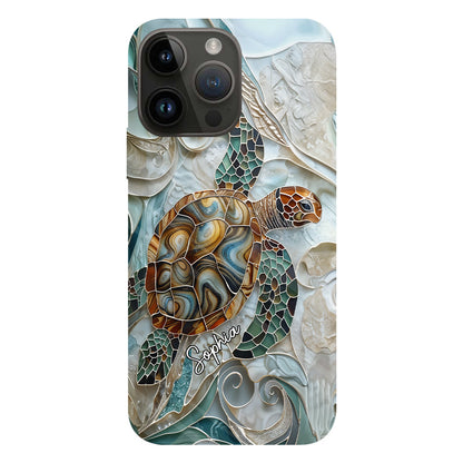 Personalized Turtle Full Print Phone Case